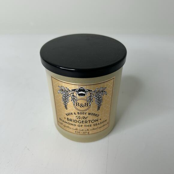Bath & Body Works BRIDGERTON Diamond Of The Season Single Wick Candle 8oz - Picture 5 of 5